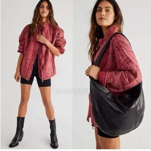 Free People Quilted Dolman jacket 
Size small